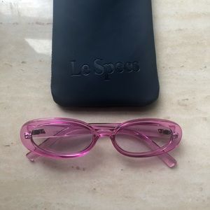 Le specs Outta Love sunglasses in pink
